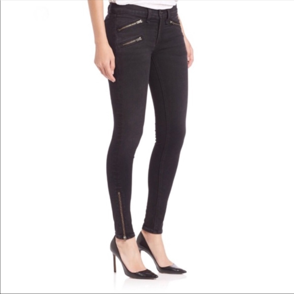 🔥Rag & Bone Black Jeans Zipper Women’s Size 26
